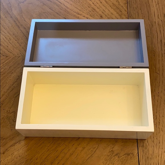 Jewelry/Accessory Box Grey/White - Picture 3 of 4